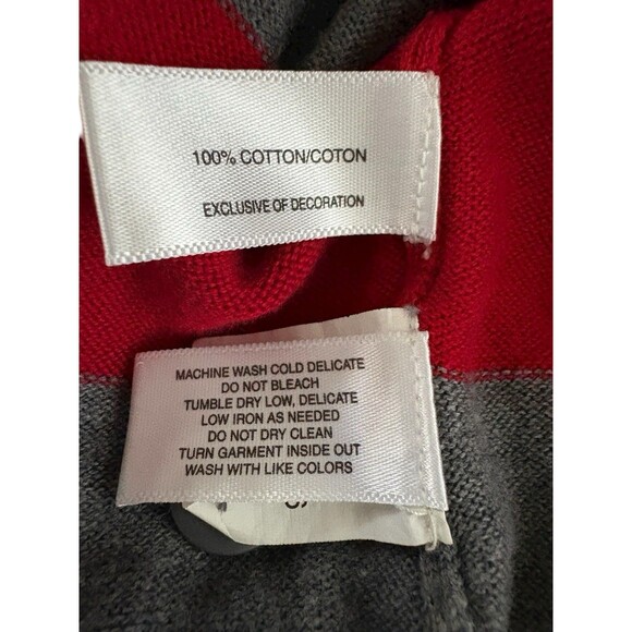 Atlanta Falcons Cutter And Buck Women’s Sz XL Red & Gray Cotton Hooded Sweater - Picture 4 of 16